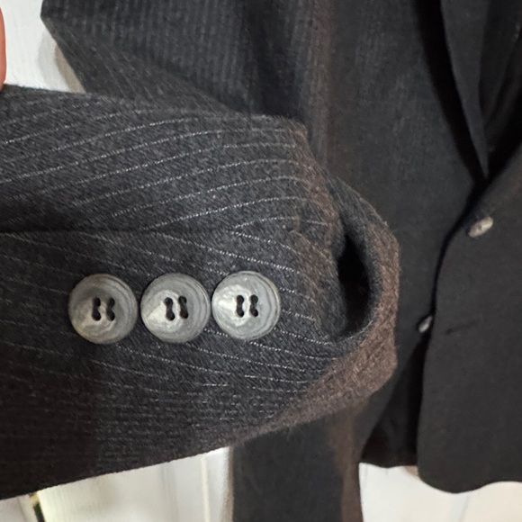 Lanvin Charcoal Pinstripe Blazer - Picture 3 of 9